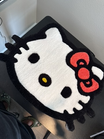 Hello Kitty tufted rug